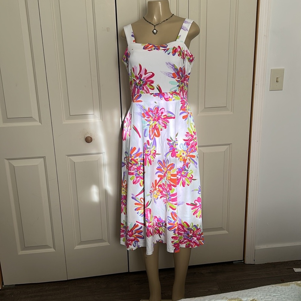 JUDE CONNALLY Floral Sleeveless Maxi Dress .